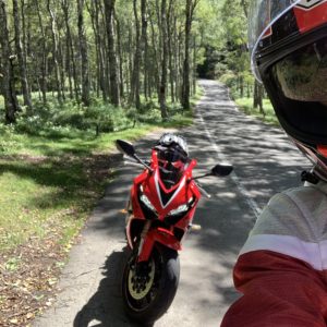 ビーナスライン北の美ヶ原公園西内線にて自撮り