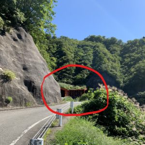 銀山平超えR352のスノージェット