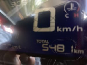 5000キロオーバーのCBR650Rのメーター