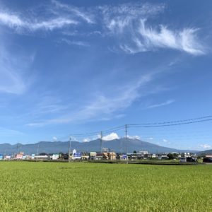 佐久から見た浅間山