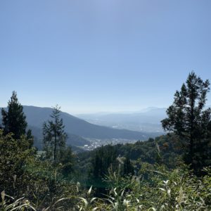 野沢温泉スキー場エリアの眺望