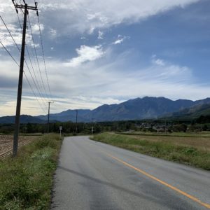 走るにつれてサイズアップしていく南アルプス山系