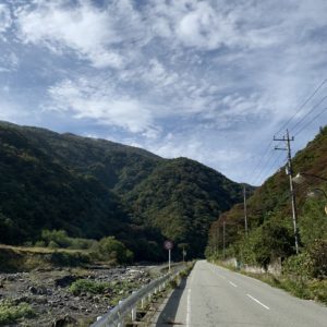 紅葉が混ざり始めた南アルプスの山々＠南アルプス街道②