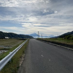 存在感を増す富士山＠韮崎南アルプス中央線