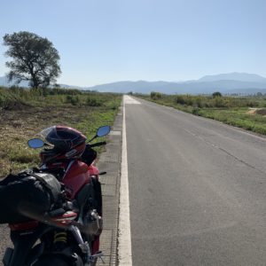 田園風景が広がる気持ちのいい直線ロード＠飯山市②