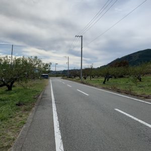 The広域農道風景が続くウェスタンライン