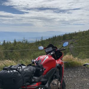 須走口五合目駐車場から見下ろす眺望～