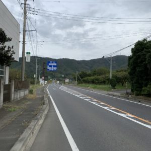 フルーツライン朝日トンネル手前付近