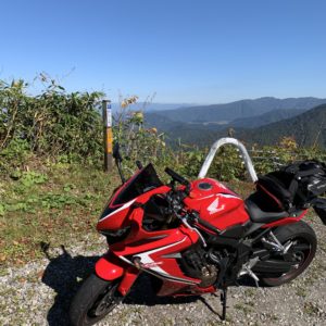 眺望がさらに抜けるエリアにて＠奥志賀林道