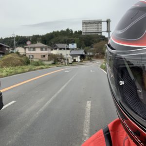 茨城広域農道、万歳!禁断の信号停止中の自撮り@ビーフライン