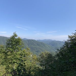 山王林道から見える素敵な自然の山々