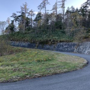 御岳ブルーライン最初の下りのカーブにて②