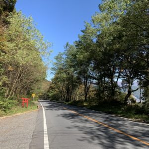 紅葉づいた風景が広がるR152②