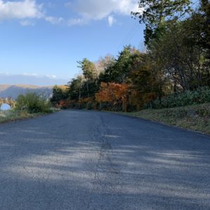 御岳ブルーラインのはじまり@御岳ロープウェイ入り口付近