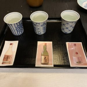 ホテル玉の湯さんの利き酒コース