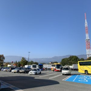 南アルプス山系ビュー@双葉SA