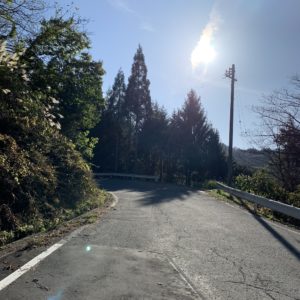 旅情溢れるロードが続く小川アルプスライン