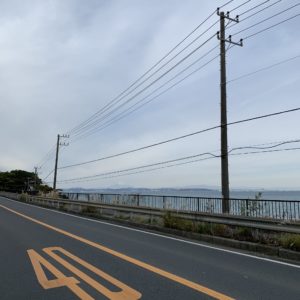 内房なぎさラインからの最初の海ビュー