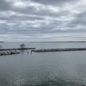 霞ヶ浦の雄大な湖風景