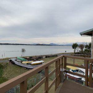 道の駅たまつくりのベンチにて