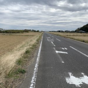 霞ヶ浦少し内陸の二車線快走ルート