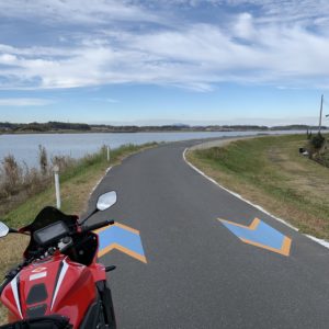 小野川を超えて左折した付近＠霞ヶ浦