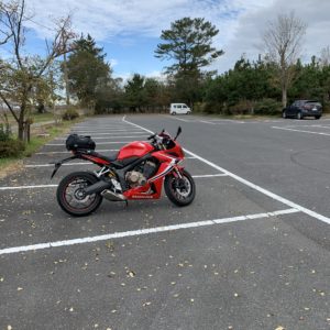 平日ですごく空いていた和田公園駐車場にて