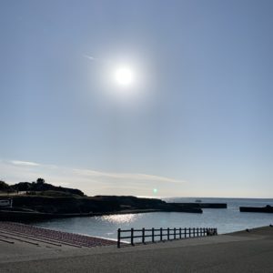 白浜野島崎園地の旅情的風景