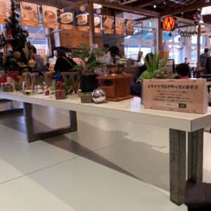 市原SAのスタッフのほほえましい装飾