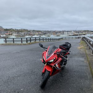 イタリアの漁港とかぶる銚子漁港風景withCBR650R