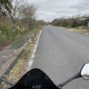 九十九里ビーチラインの外側だけど海見れないルートが続く