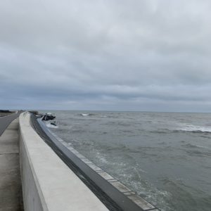 九十九里有料道路・終点前の一宮パーキングエリアにて