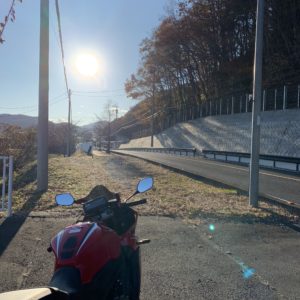 西へ沈み始めたお日様@秩父withCBR650R