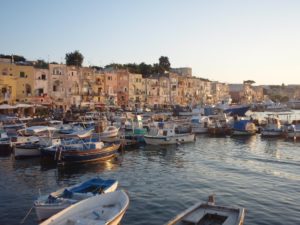 イタリアのとある漁港風景