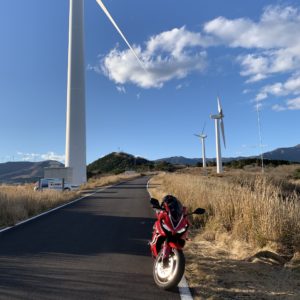 超絶景!東伊豆風力発電所with CBR650R⑤