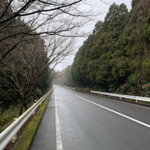 ウェットな状態のターンパイク