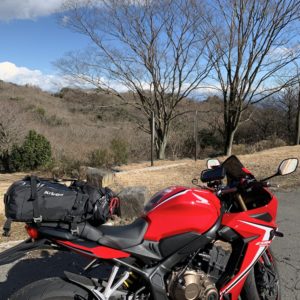 生活環境保全林の鹿ヶ谷公園駐車場@伊豆スカイラインwithCBR650R