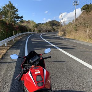 帰路の房総スカイラインにてwith CBR650R②