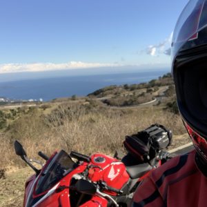 伊豆スカ越しの海風景!@玄岳駐車場