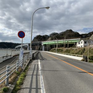 外房・勝浦のR128合流地点にて