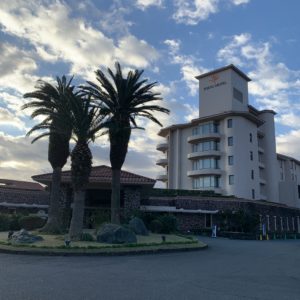 伊豆今井浜東急ホテルの朝の外観