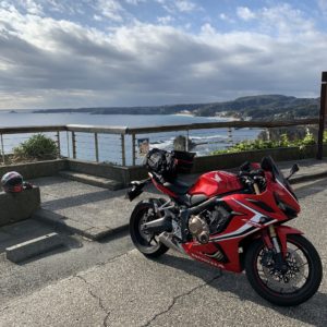 伊豆白浜を一望~@尾ヶ崎ウィングwith CBR650R