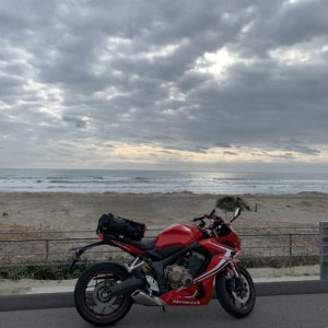 砂上ロード的な九十九里有料道路with CBR650R