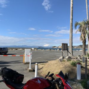 逗子マリーナからの富士山ビューwith CBR650R