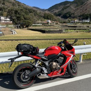 土肥手前の伊豆の里山風景with CBR650R