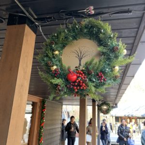中軽井沢ハルニレテラスのクリスマスデコレーション①