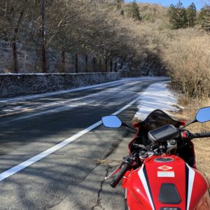 まさかの積雪・西伊豆スカイラインwith CBR650R