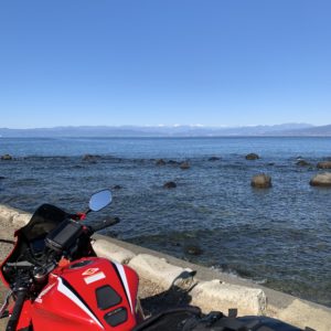 西伊豆r17から南アルプスの眺め~with CBR650R