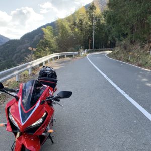 伊豆河津町R414にてwith CBR650R