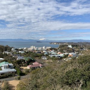 逗子披露山公園からの富士山ビュー